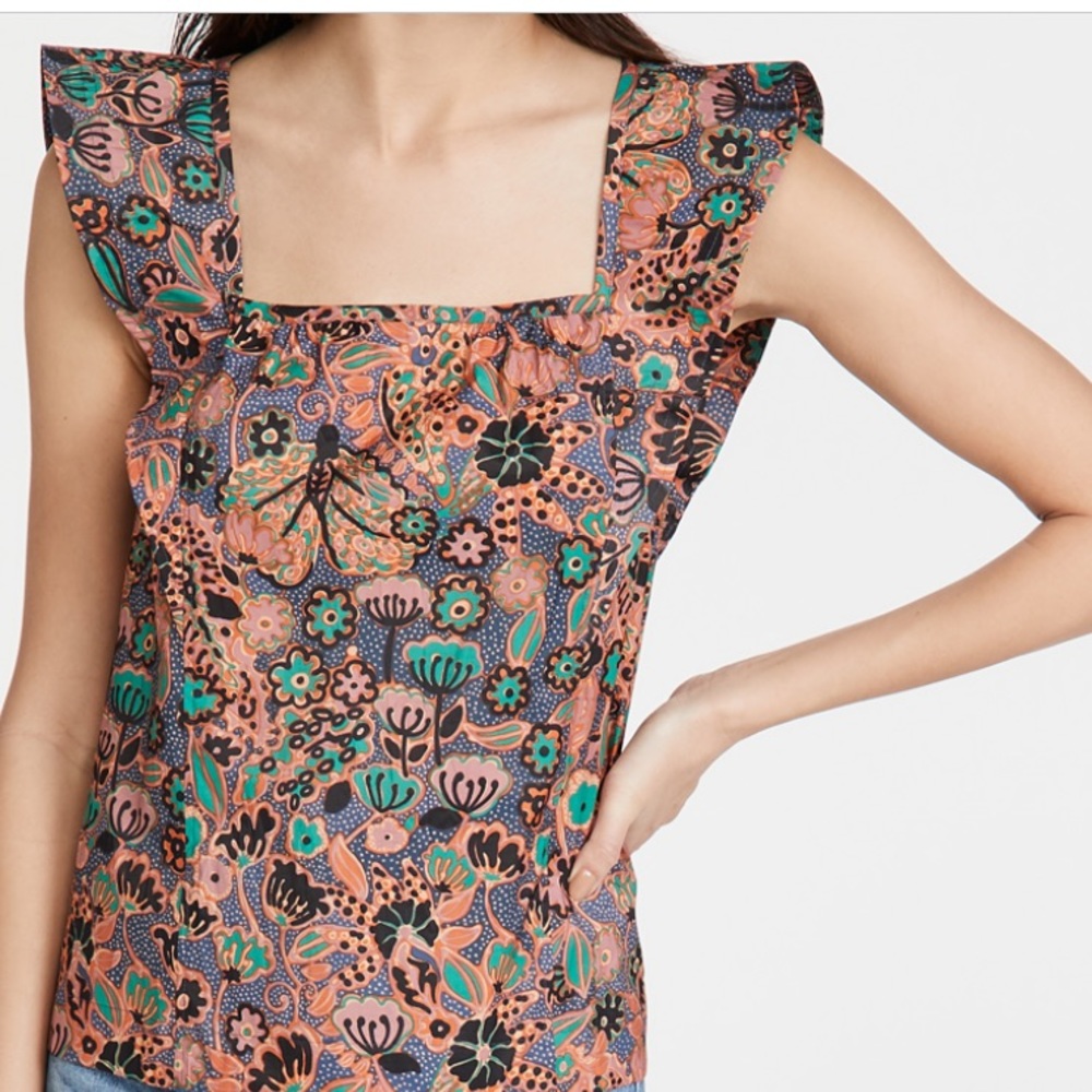 NWOT ALC Portia Flutter Sleeve Top
